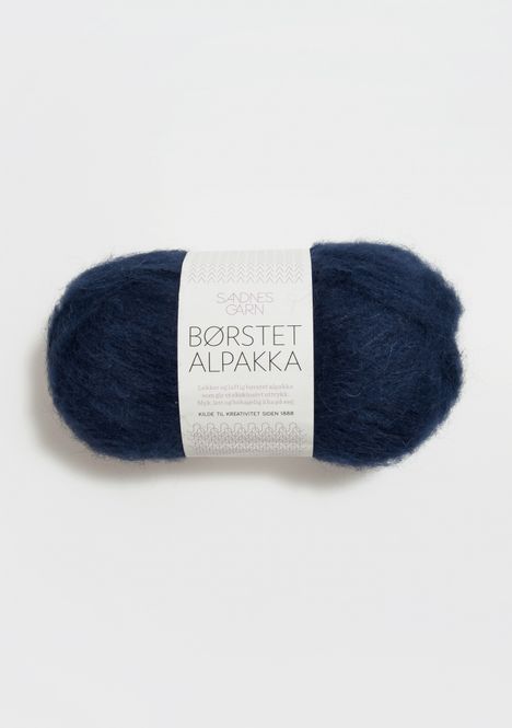 Hovedbilde Børstet Alpakka - 5575 Marineblå
