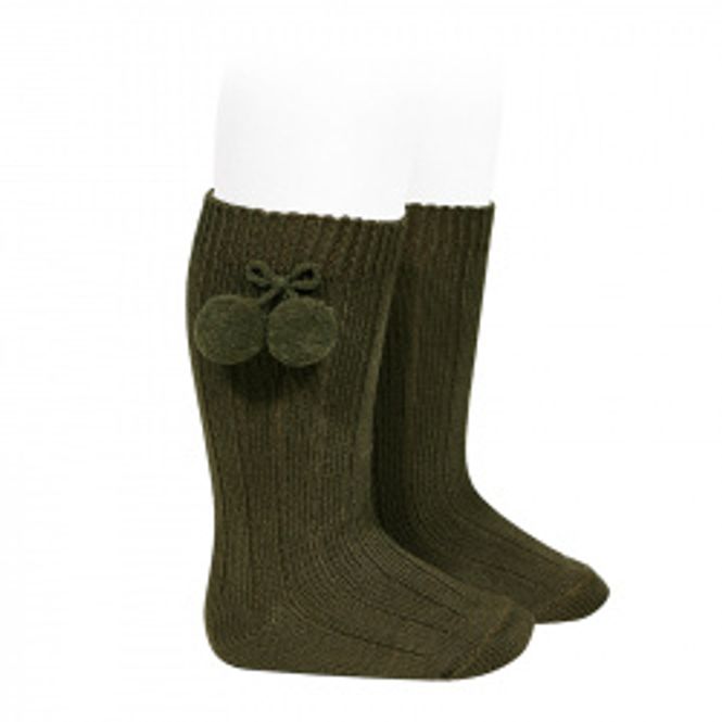 Hovedbilde Knestrømper m/dusker, 742 -  SEAWEED