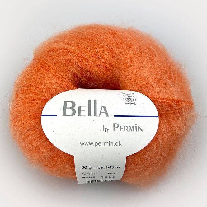 Hovedbilde Bella Mohair - 266 Lys Orange