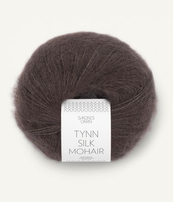 Tynn Silk Mohair - 3880 Mørk Sjokolade