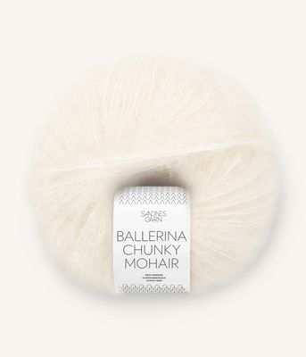 Ballerina Chunky Mohair - 1001 White