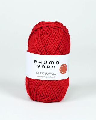 Tjukk Bomull - 314 Rød